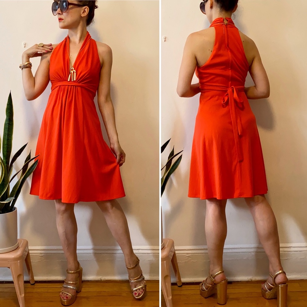 Gorgeous vintage 70’s disco dress, XS